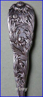 1889 Ny Tiffany Co Chrysanthemum Gold Wash New York. 925 Silver Souvenir Spoon