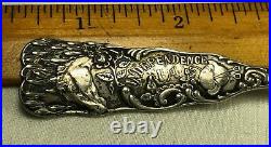 1890's Independence, IOWA Rush Park Race Track Souvenir Sterling Spoon WOW