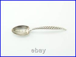 1891 Antique Pueblo, Co Souvenir Spoon Sterling Silver by Whiting Mfg