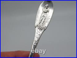 1891 Victorian Sterling Silver Daniel Boone Louisville Kentucky Souvenir Spoon