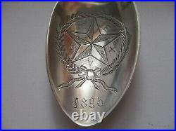 1895 Texas Sterling Silver Souvenir Spoon