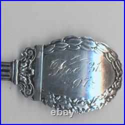 1897 Old Hickory Andrew Jackson Battlefield Of New Orleans Sterling Silver Spoon