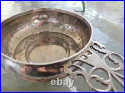 18th century sterling silver porringer bowl John Edwards dated 1743