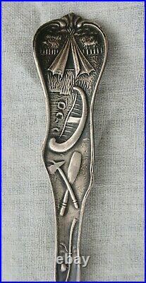 1910 General Electric Works Office Building Schenectady NY Sterling Silver Spoon