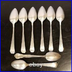 203.7 Grams Sterling Silver Lot of 8 Vintage Spoons Flatware Silverware