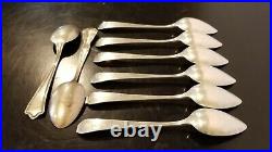 203.7 Grams Sterling Silver Lot of 8 Vintage Spoons Flatware Silverware
