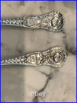 22 Rare British Bulldog Hallmarked Antique Sterling Spoons