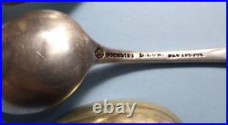 (3) Daniel Low Salem Witch Sterling Souvenir Spoons by Durgin