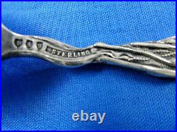 5-1/4 Figural Indian Catalina Island California Sterling Silver Souvenir Spoon