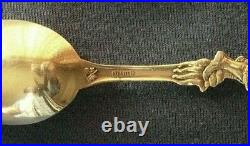 588-Antique sterling silver Santa Claus souvenir spoon