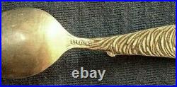 597-Antique sterling silver Indian woman/Niagara falls souvenir spoon