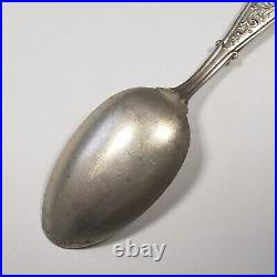 925 Silver Souvenir Spoon 1893 Chicago Worlds Fair Fisheries Building FL1020