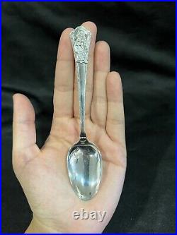 925 Sterling Silver Men's Womens Unique Santa Muerte Grim Reaper Death Spoon