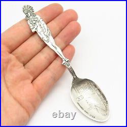 925 Sterling Silver Vintage Tribal Warrior Old Fort Marion Spoon