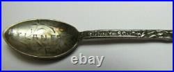 ATLANTA GA Antique Sterling Silver USA Souvenir Spoon Sunny South Georgia