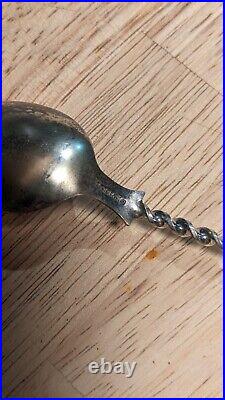 Antg Sterling Silver Figural Souvenir Spoon Native American Indian Deadwood SD