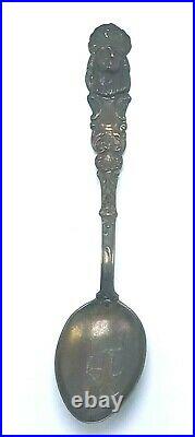 Antique 1890s CB & H Codding Brothers & Heilborn Sterling Figural Chief Spoon