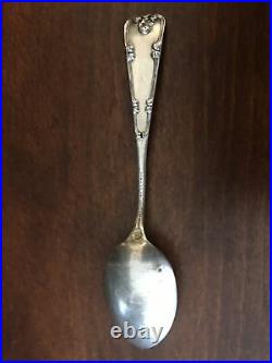 Antique 1892 Daniel Low Salem Witch Sterling Souvenir Spoon Salem, MA #7446
