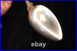Antique Early 1800s Coin Silver Serving Spoon Benjamin B Barton Alexandria VA 90