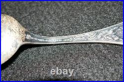 Antique Elgin National Watch Factory Sterling Silver Souvenir Spoon 30g 6 Rare