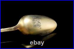 Antique Enamel Date May 30 1872 Washington Sterling Demitasse Spoon A81564