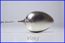 Antique Enamel Scenic Germany European 800 Silver Souvenir Spoon
