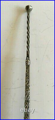 Antique English Sterling Silver Egyptian Revival Spoon Barker Bros