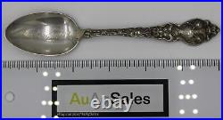 Antique Engraved Sterling Silver Souvenir Spoon Face of God, Washington DC