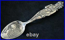 Antique Full Body Indian Native American Sterling Silver Spoon