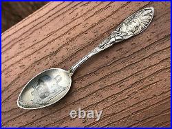 Antique General Electric Pancake Motor 1890 Indian Chief Souvenir Spoon Sterling