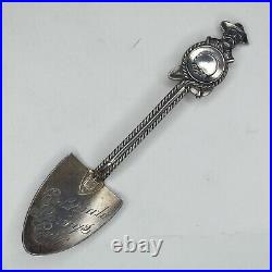 Antique Gold Miner Sterling Silver Shovel Souvenir Spoon Colorado Springs 4