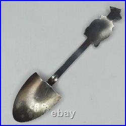 Antique Gold Miner Sterling Silver Shovel Souvenir Spoon Colorado Springs 4