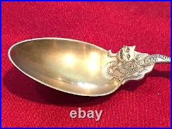 Antique Gorham STERLING SILVER HALLOWEEN COLLECTABLE SPOON DANIEL LOW C. 1890