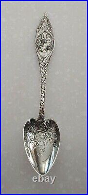 Antique J. E. Caldwell Sterling Silver Souvenir Spoon DAR BETSY ROSS