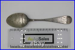 Antique LARGE 7 Sterling Silver Souvenir Serving Spoon/Tablespoon Philadelphia