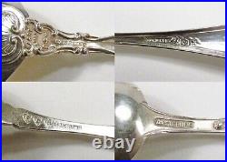 Antique Lot 10 All State of Minnesota USA Etched Sterling Silver Souvenir Spoons