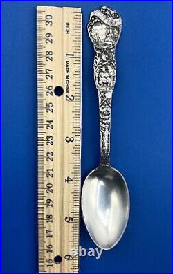 Antique Ornate Watson/ Mechanics Sterling Co. California Souvenir Spoon /b