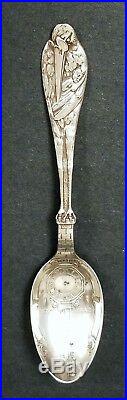 Antique Reed & Barton Sterling Silver Birth Record Souvenir Spoon