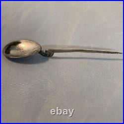Antique Roman silver spoon