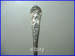 Antique Shepard Mfg. Sterling Mardi Gras Souvenir Spoon with Nude Figure