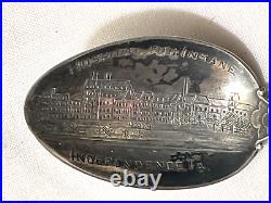 Antique Sterling Silve Souvenir Spoon Hospital for the Insane Independence IA