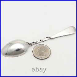 Antique Sterling Silver Roden Brothers Yukon Dog Sled Iditarod Souvenir Spoon