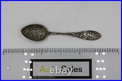 Antique Sterling Silver Souvenir Spoon COLUMBUS & INDIAN Dated'92 (1893 Expo)