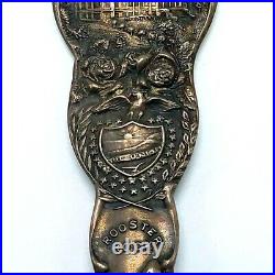 Antique Sterling Silver Souvenir Spoon Mt. Hood Portland, ORE OR 5 3/4