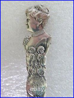 Antique Sterling Silver Souvenir spoon Chicago 1893 World Fair & Bertha Palmer