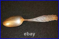 Antique Sterling Silver Spoon The Historic Stump 1844 Monogrammed 1892, 32g & 6