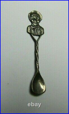 Antique Sterling Silver Tiny Medicine Powder Spoon Drug Store Apothecary