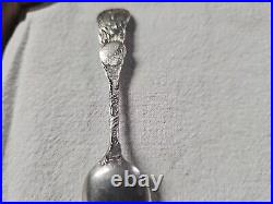 Antique Sterling Silver Worlds Colmbian Exposition Baby Spoon