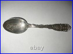Antique Sterling silver spoon The New York press club NYPC Owl