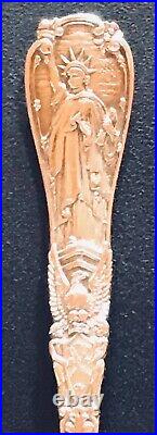 Antique TIFFANY & CO Sterling Statue of Liberty Spoon Souvenir of New York City